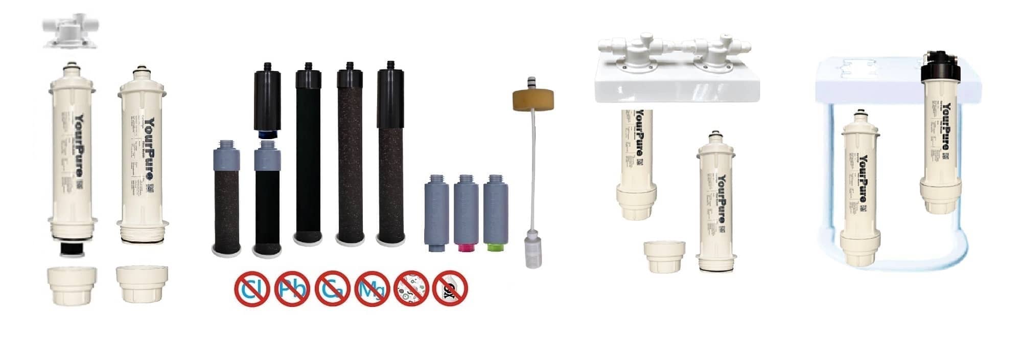 Replaceable Quick release water filter replacement